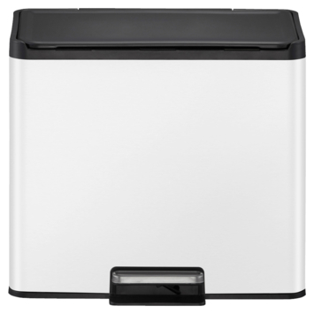 EKO Pedaalemmer 15+15 Liter Wit