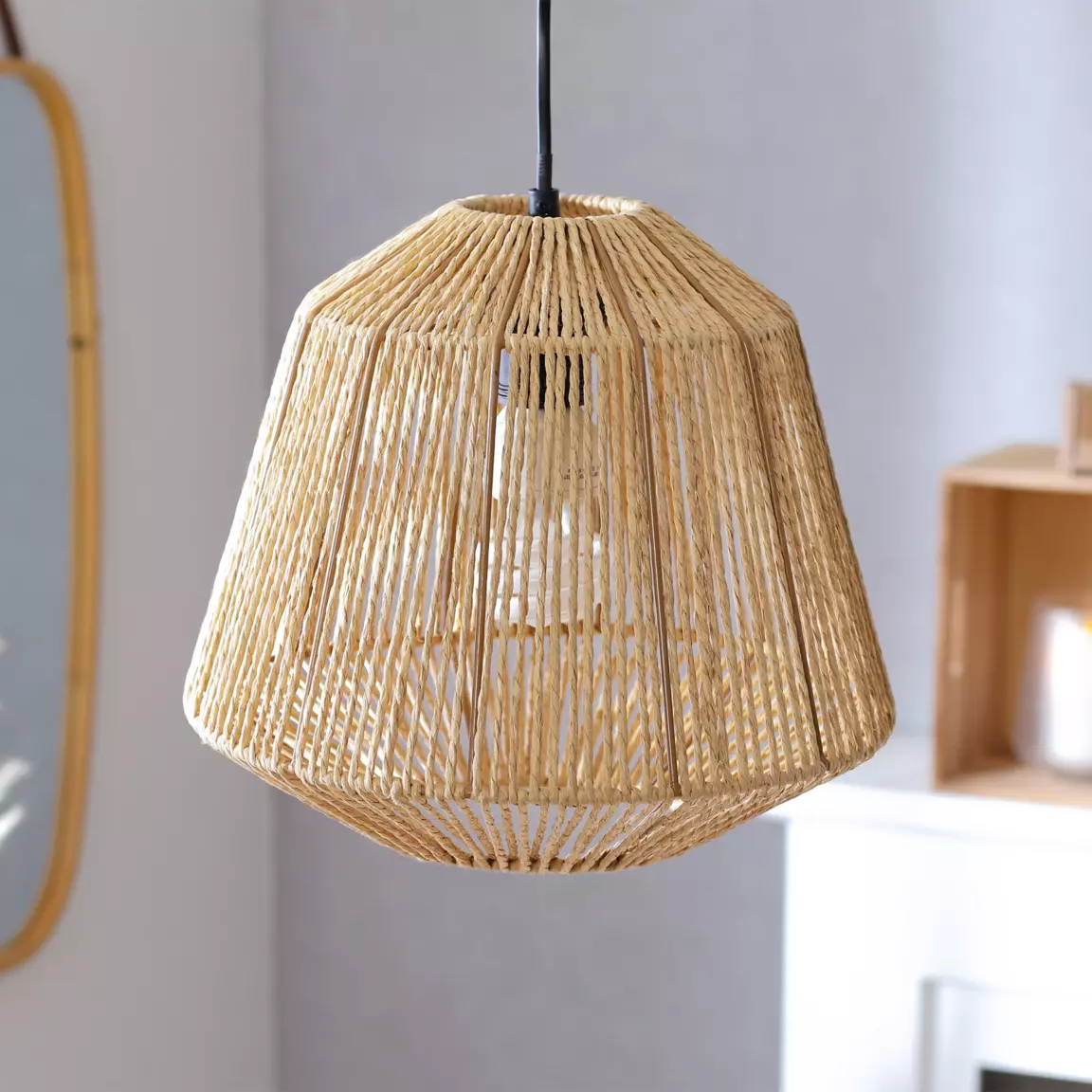 Suspension en corde (D29 cm) Ethnik Naturel