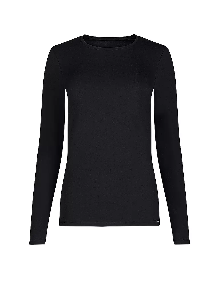 SKINY Langarmshirt COTTON ESSENTIALS schwarz