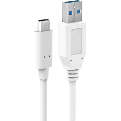 Cables USB Accsup CABLE USB-C VERS USB A 3.0 B BLANC 1M