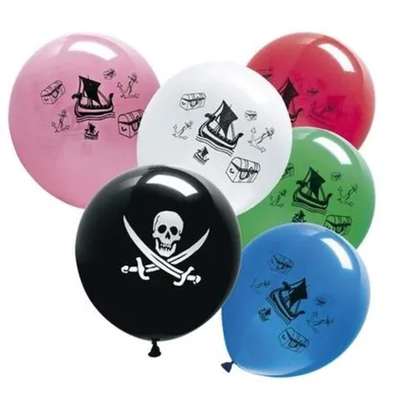 Globos Piraten-Ballons, 10 Stück