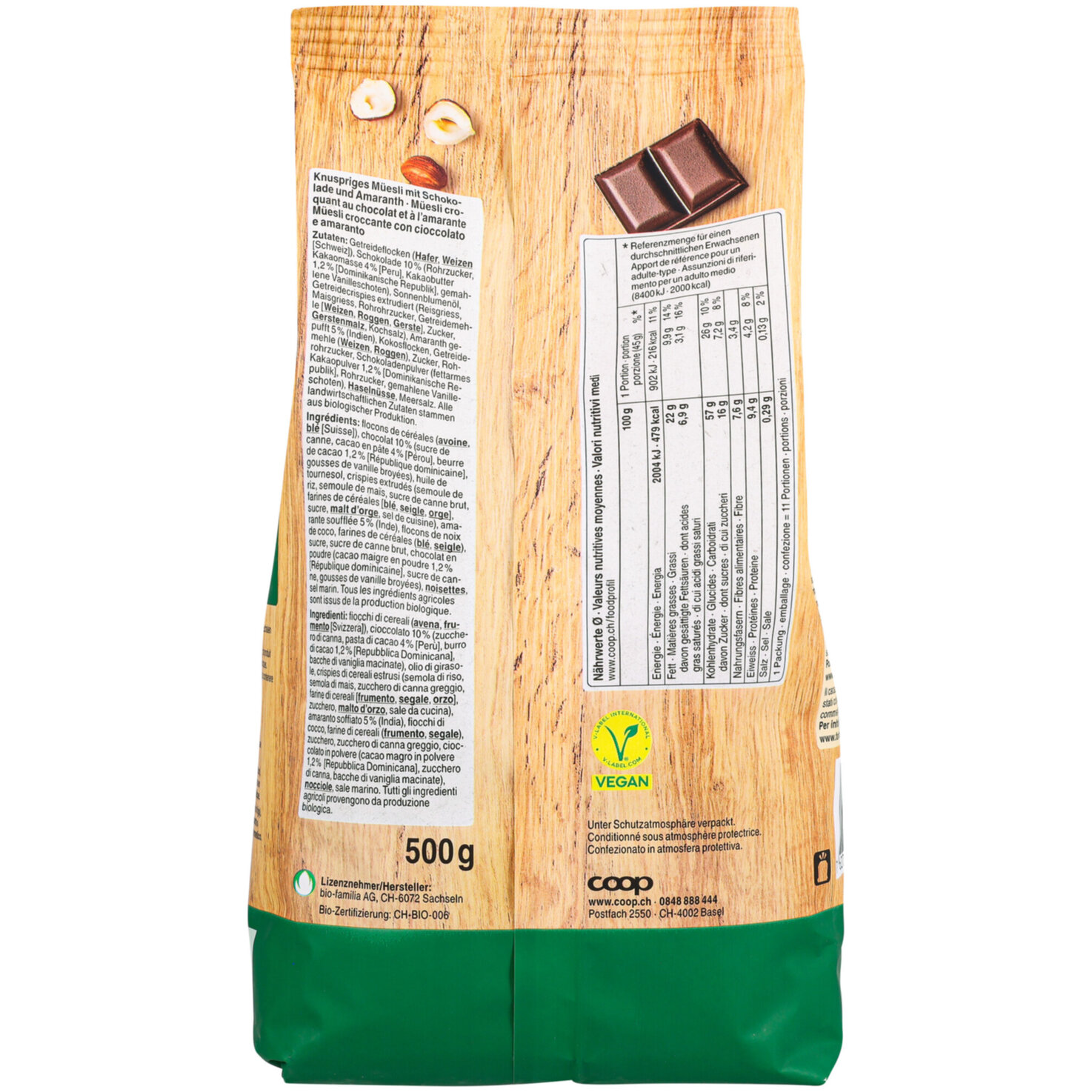 Naturaplan Bio Crunchy Choco Amaranth FSI 500G