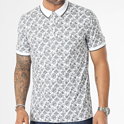 Polo Manches Courtes Pasy 2 11315269D Blanc Gris