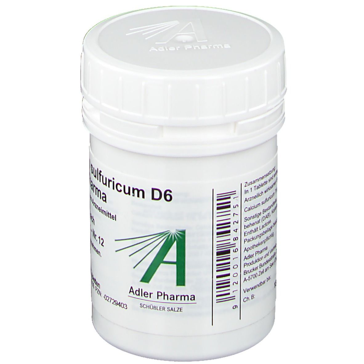Adler Pharma Calcium sulfuricum D6 Biochemie nach Dr. Schüßler Nr. 12