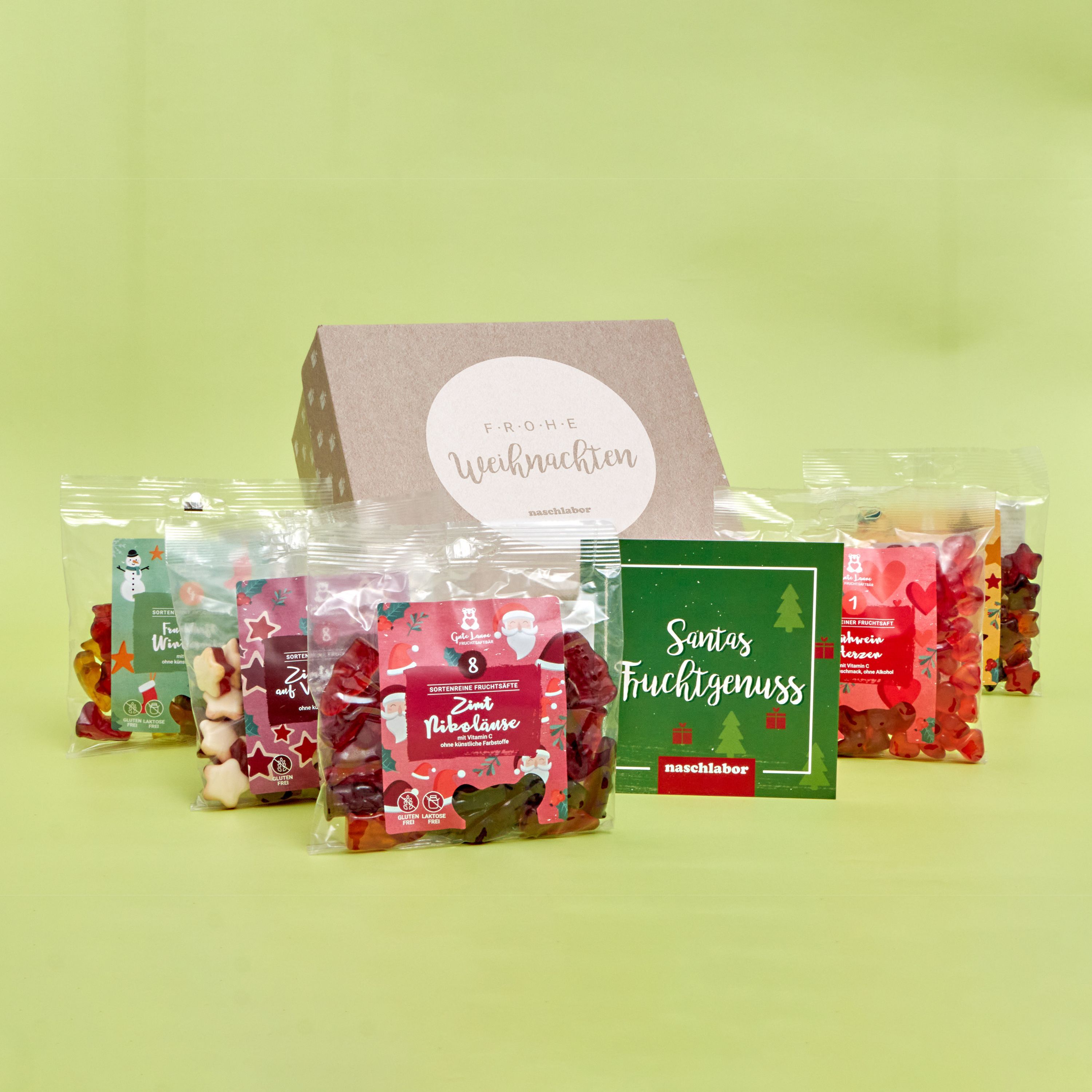 naschlabor Fruchtgummi Mix Fruchtsaftbär Weihnachten