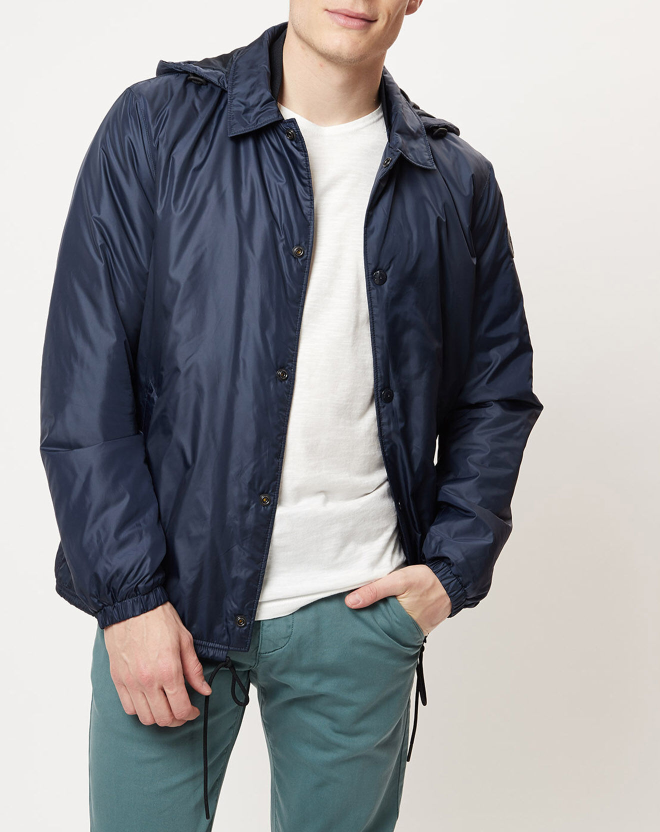 Marc O'Polo Blouson en micro ripstop bleu marine
