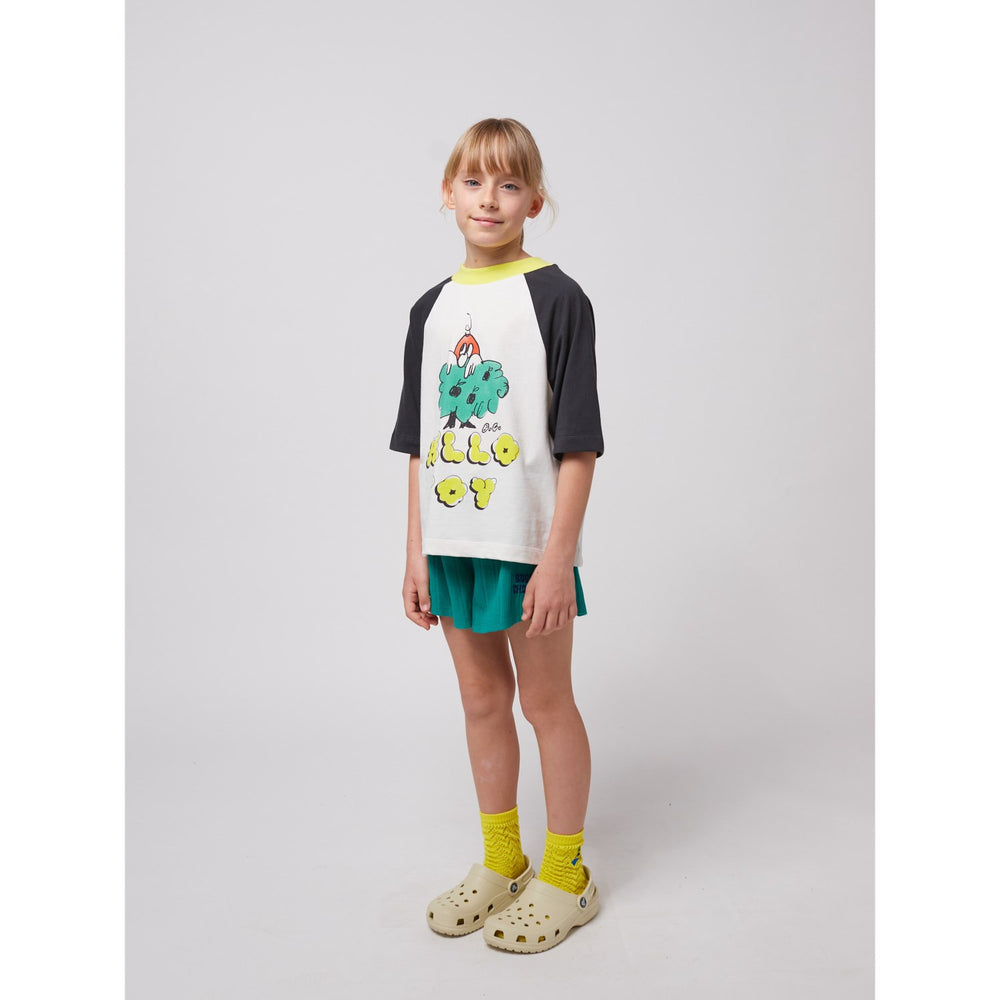 Køb Bobo Choses Offwhite Hello Joy Ranglan Ærmer T-Shirt