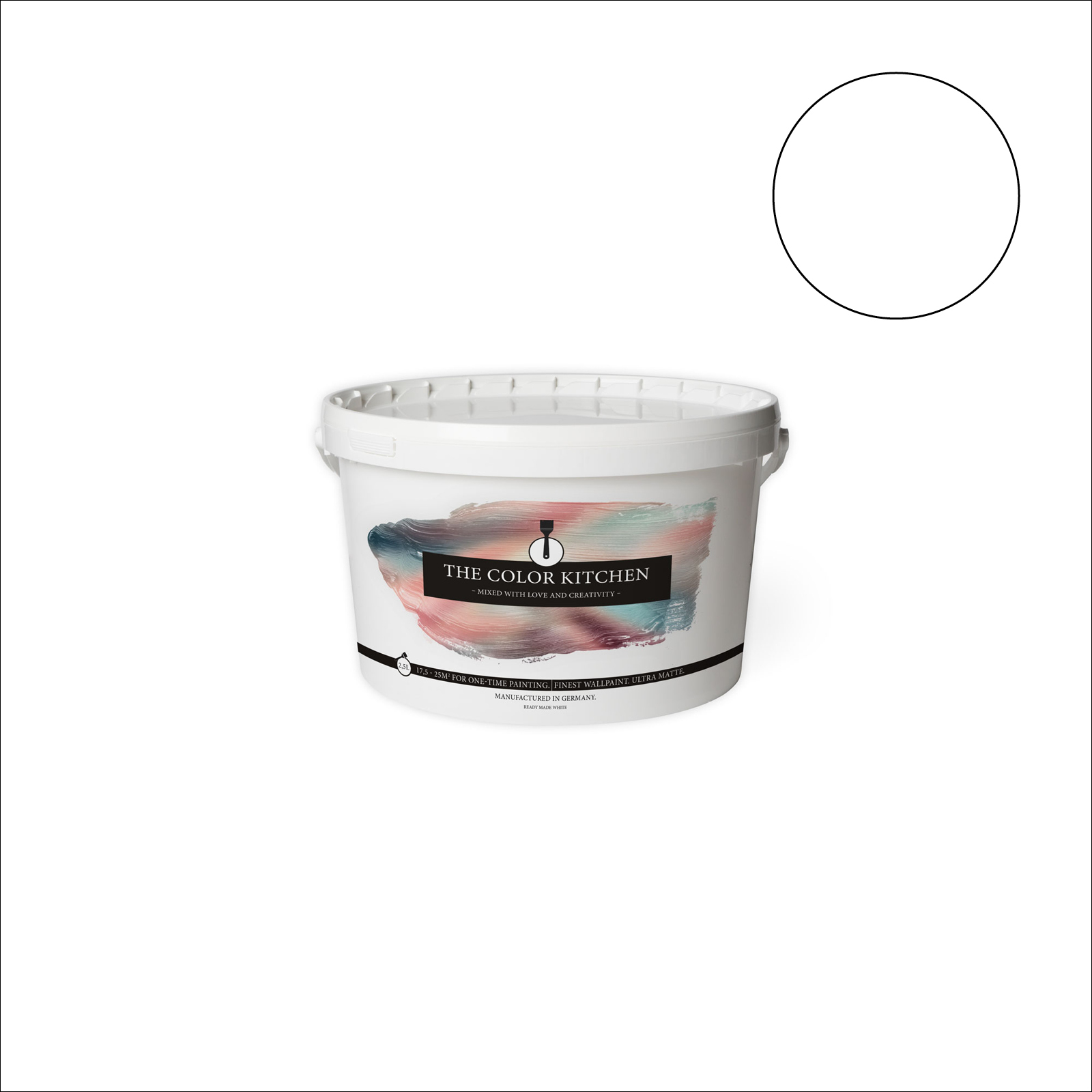 The Color Kitchen Wandfarbe Melting Marshmellow - weiß matt - 2,5 Liter