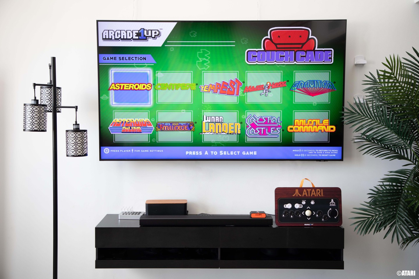 ARCADE 1 Up - Atari Couchcade - Cast Arcade Games to your TV!