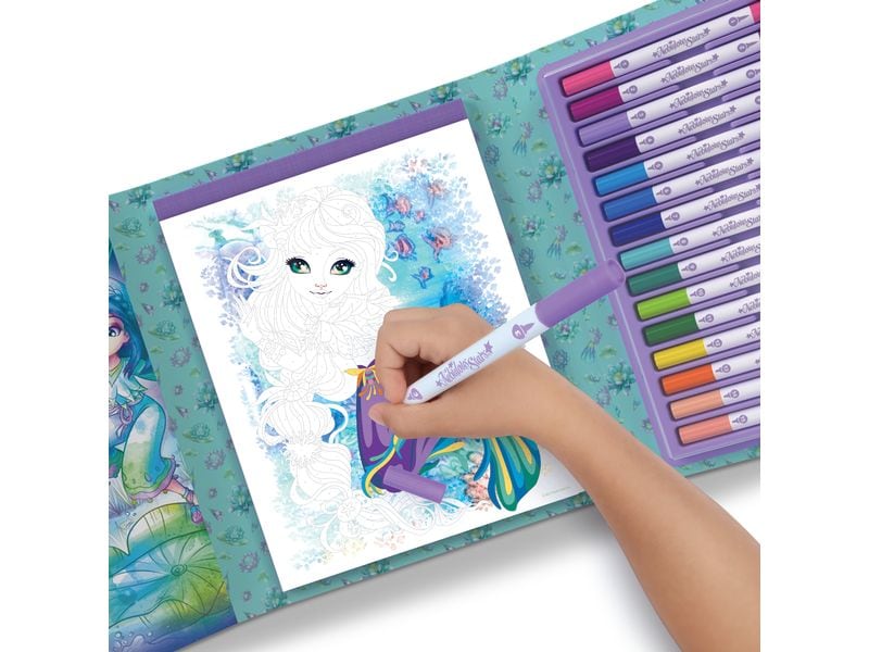 Paka Color-by-Number Book Set Nenuphia Nebulous Stars Nenuphia Malen nach Zahlen Malbuch