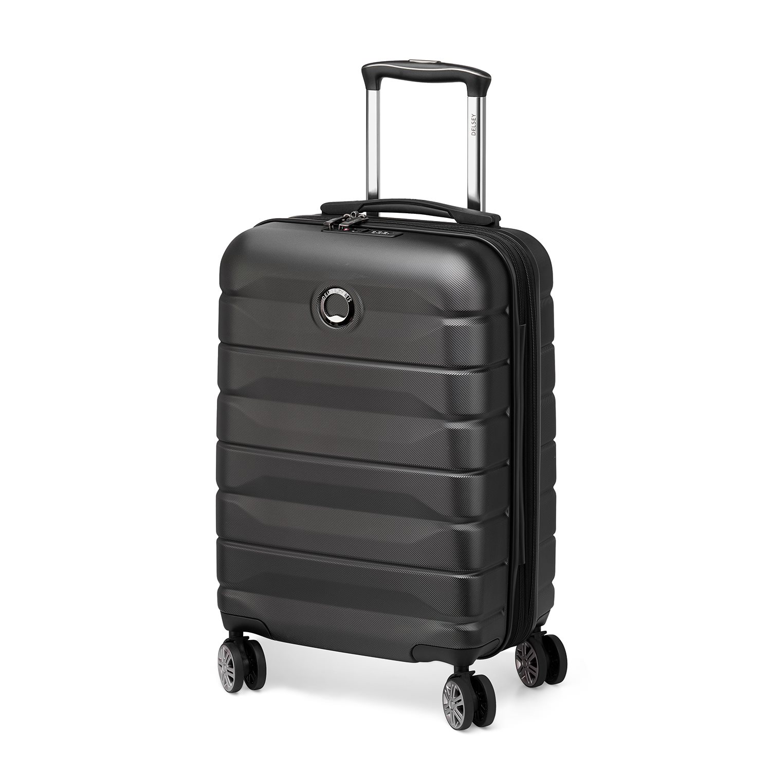 Delsey Air Armour 4 Wheel Slim Cabin Trolley 55/40 black