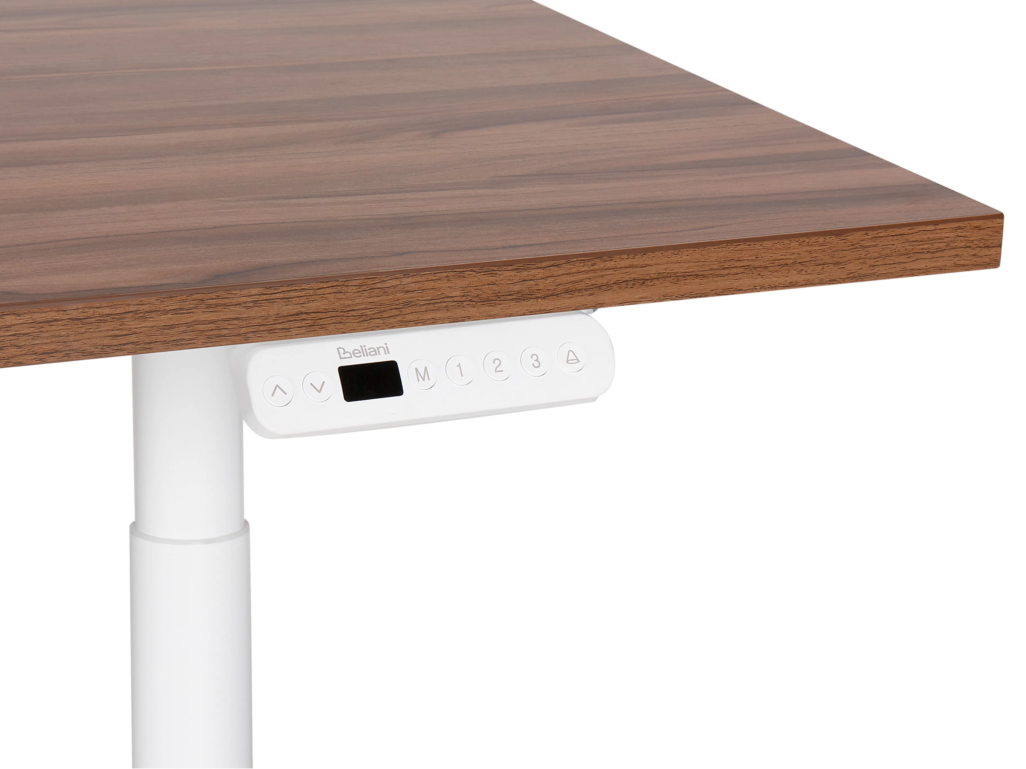 Elektrisch verstelbaar sta-bureau DESTINAS Bruin/wit 180 cm 80 cm