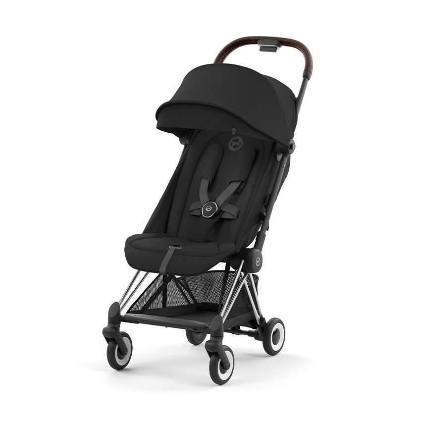 Poussette ultra-compacte Coya chrome/sepia black - Ecru