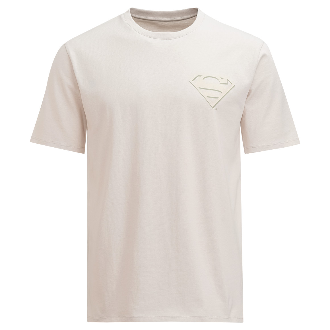 VanVaan Superman T-Shirt mit Rücken-Print beige