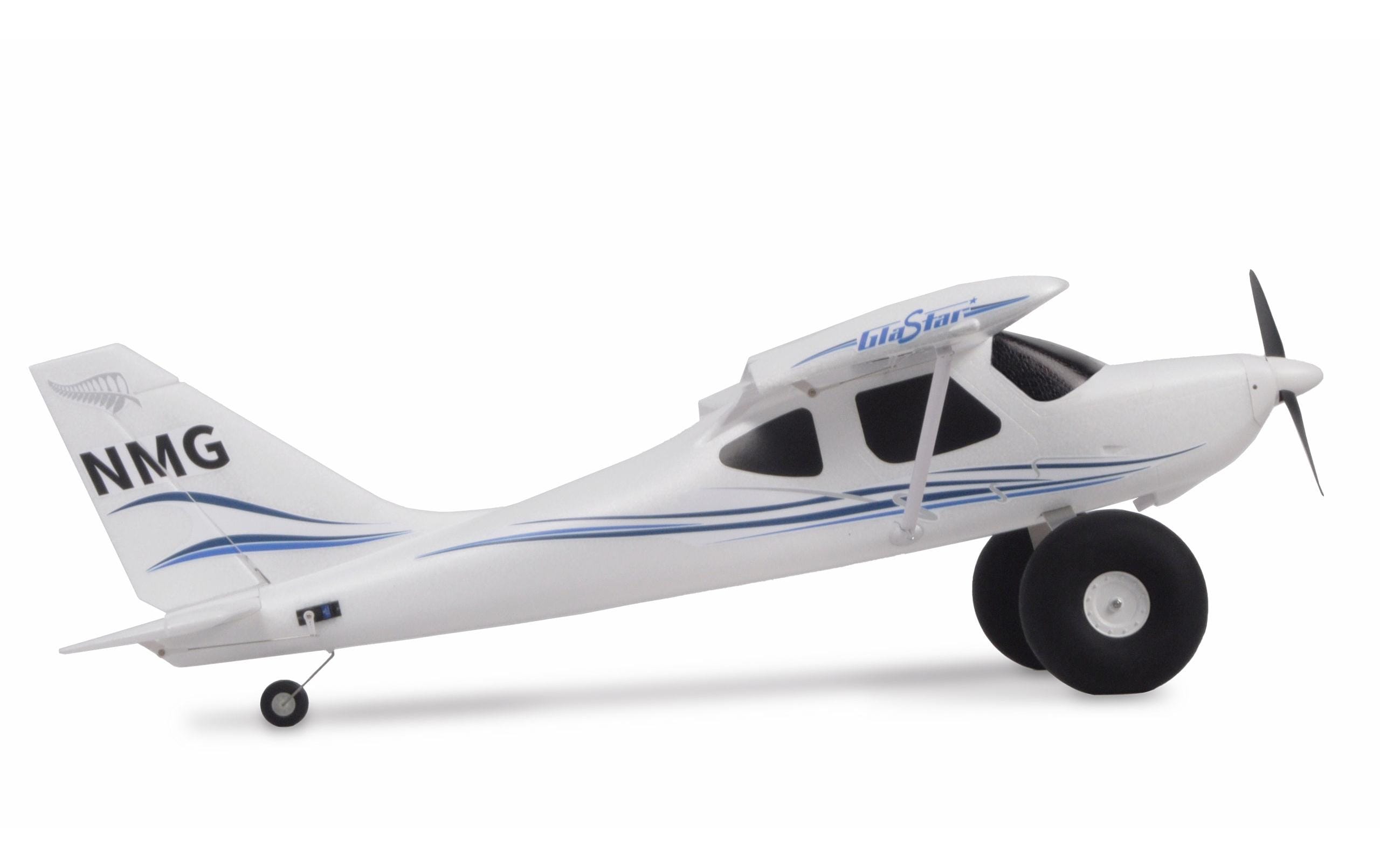 Motorflugzeug GlaStar 1233 mm STOL Trainer PNP<br>AMXPlanes GlaStar Trainer Modell mit Buschräder