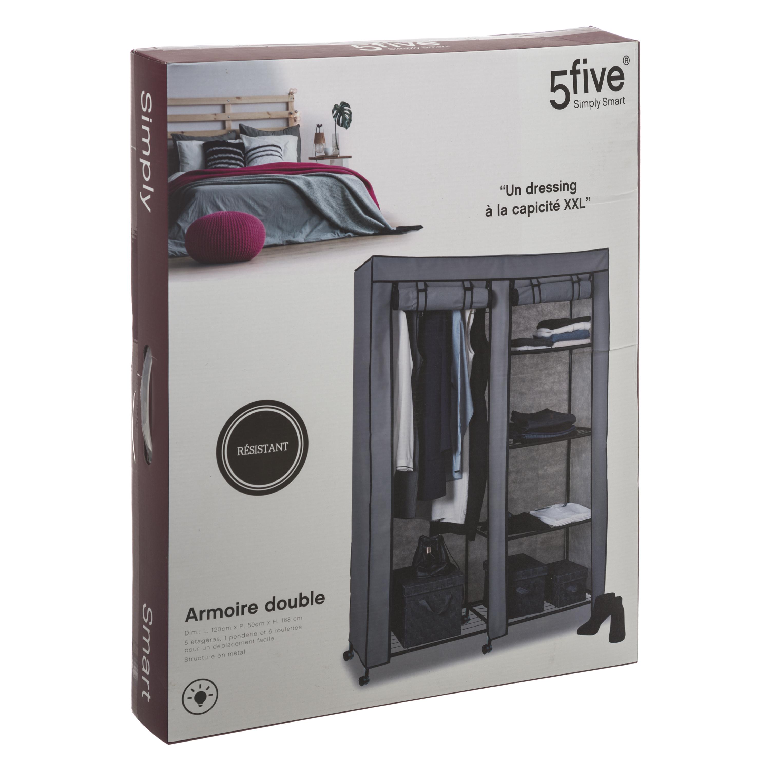ARMOIRE DOUBLES ROULETTES