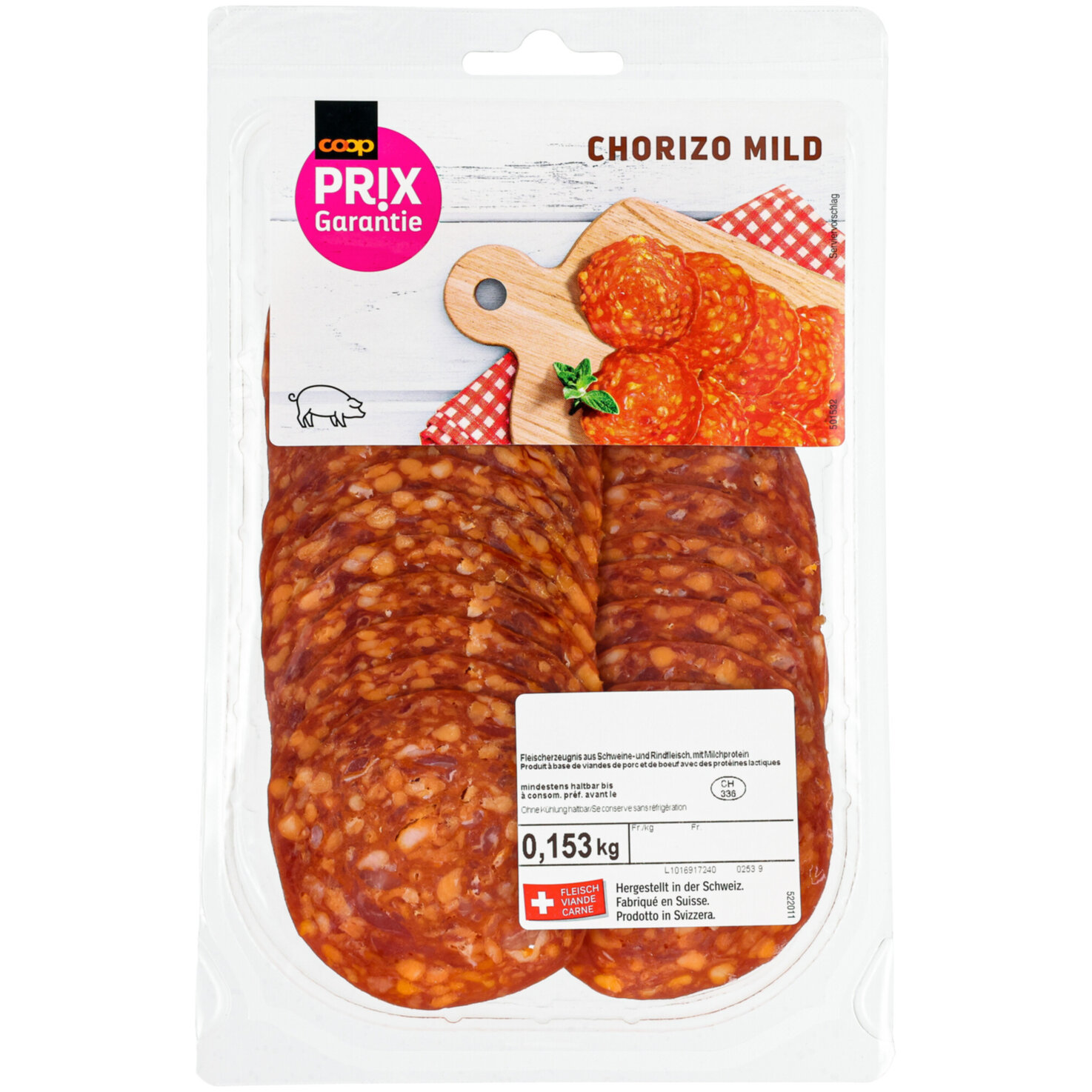 Prix Garantie Chorizo geschnitt.ca. 150g