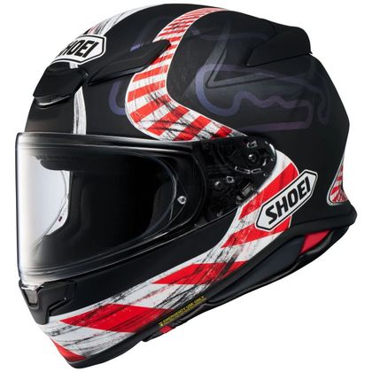 Casque Shoei NXR2 - KNEE DOWN - Noir / Rouge