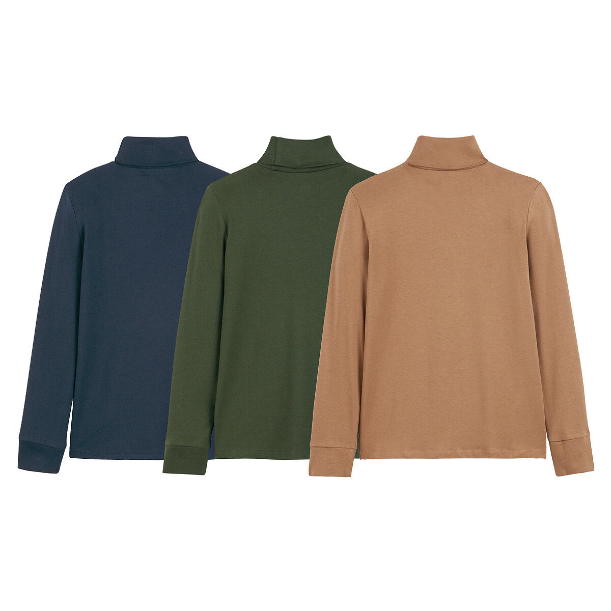 COLEÇÃO LA REDOUTE<br>Conjunto de 3 suéteres de gola alta