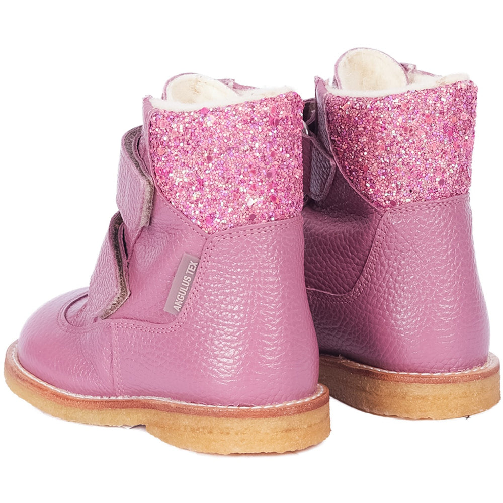 Køb Angulus Heather/Heather Glitter Tex-Støvle Med Velcrolukning