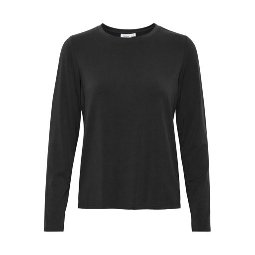 Saint Tropez Langærmet T-shirt, Black, S