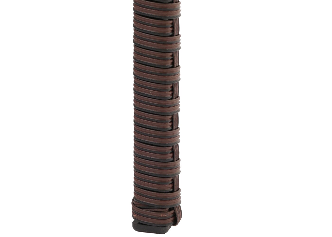 Poly-Rattan Gartentisch Hamar, Beistelltisch Tisch mit Glasplatte ~ braun-meliert