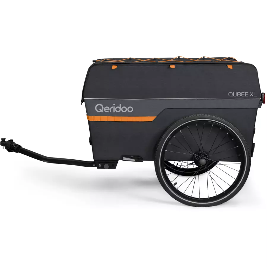 Qeridoo Lastenanhänger Qubee Grey 220 L Volumen