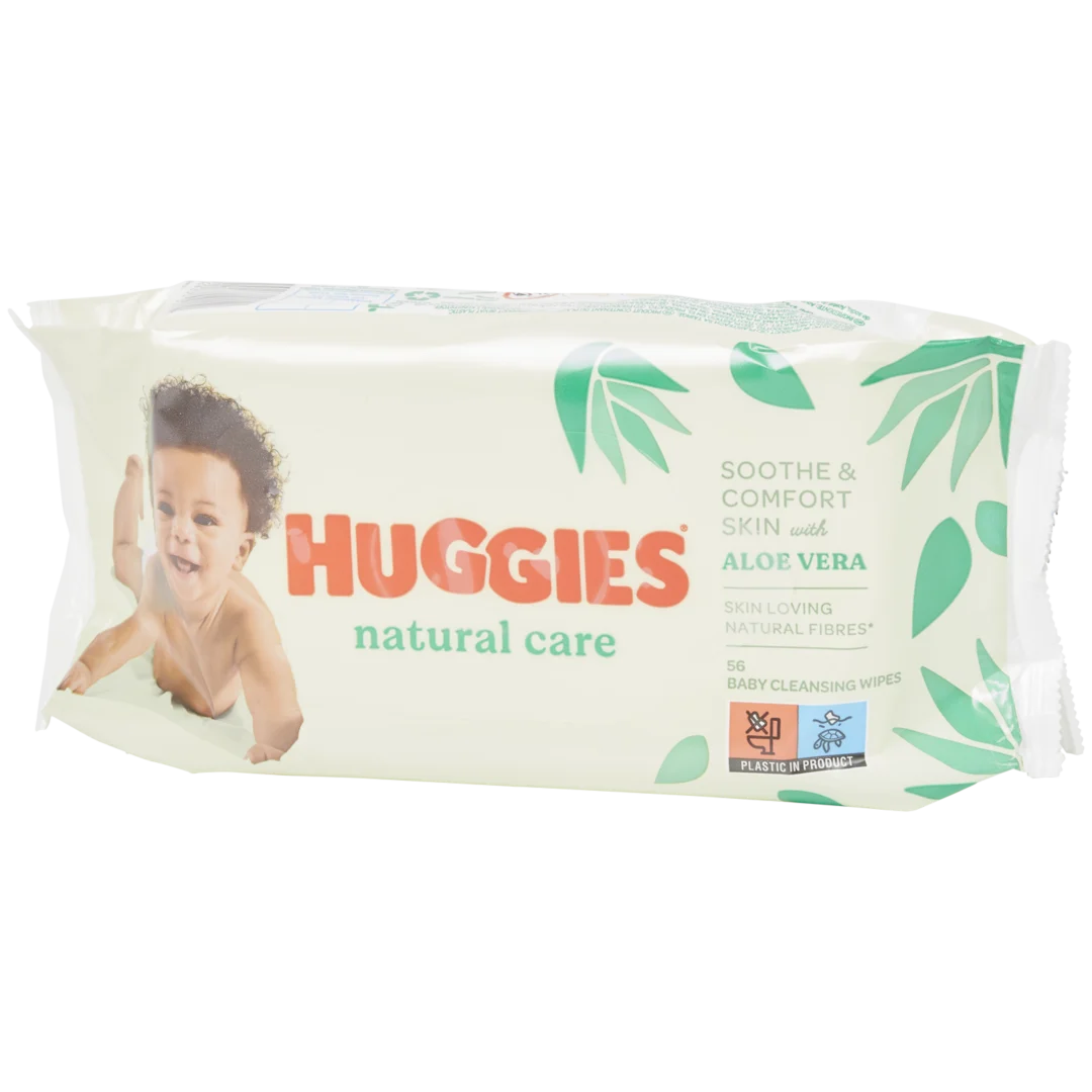 Huggies babydoekjes Natural Care 56 stuks