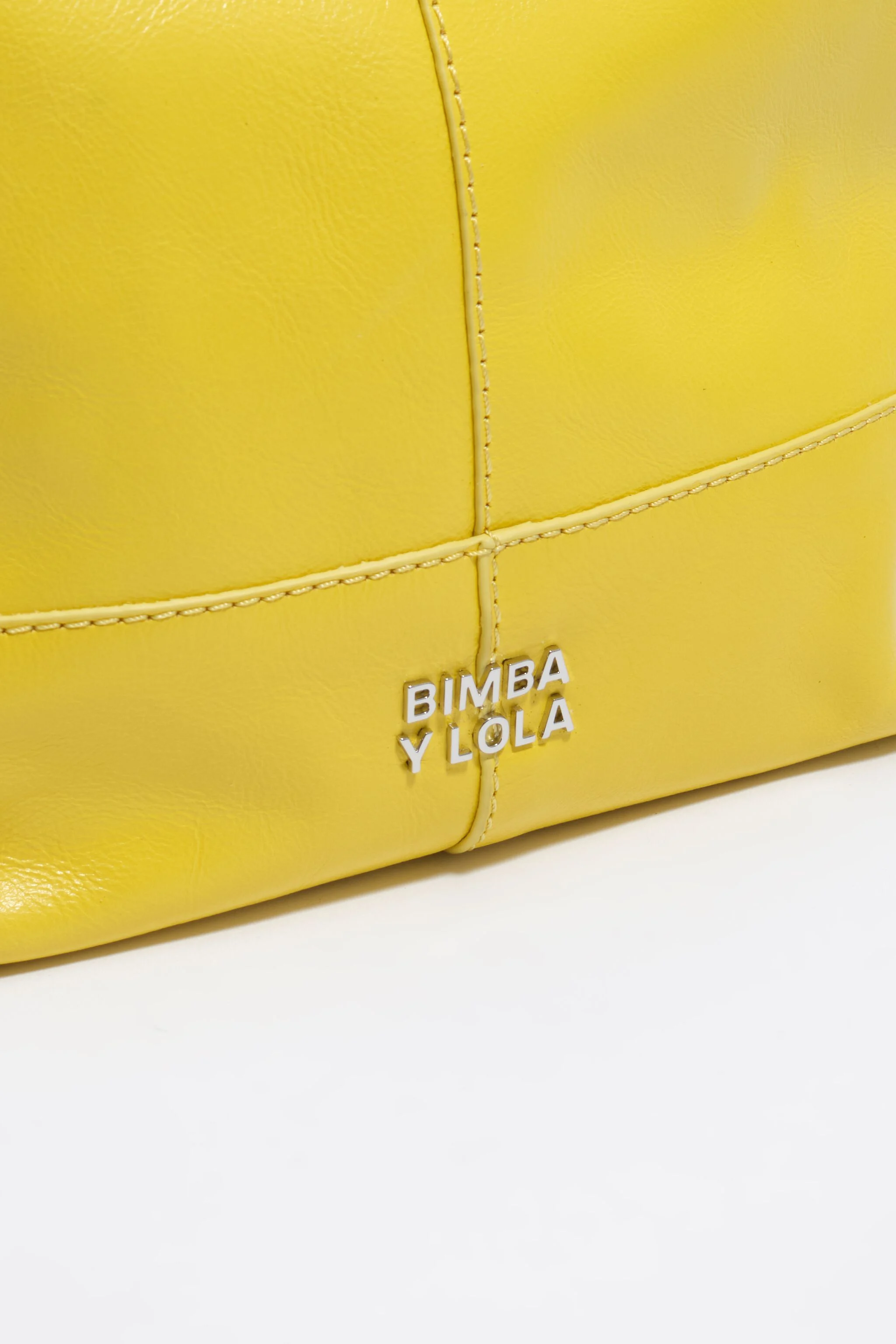 Bolsa transversal Paper de tamanho médio em couro amarelo