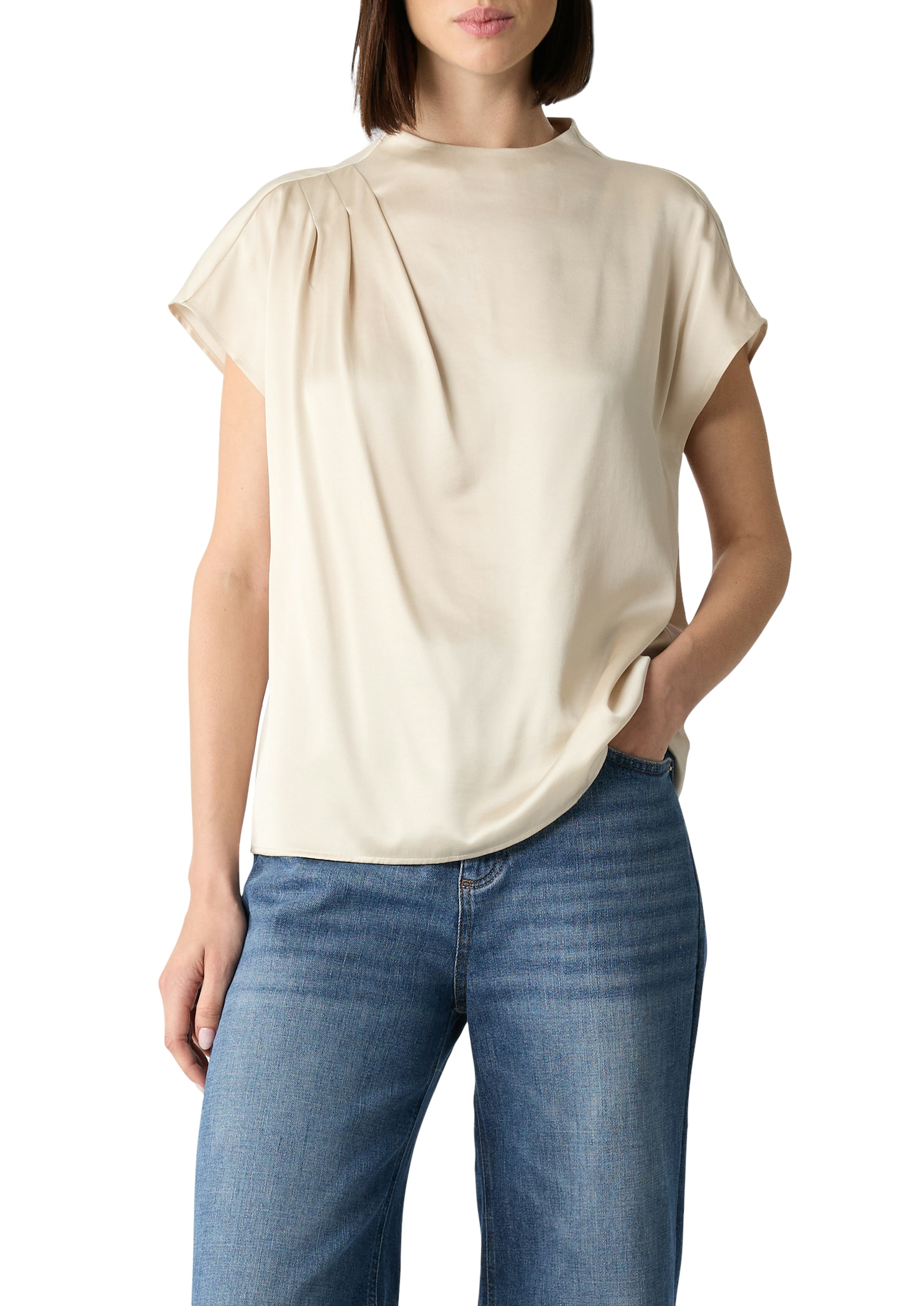 Comma Shirtbluse , mit Falten-Detail