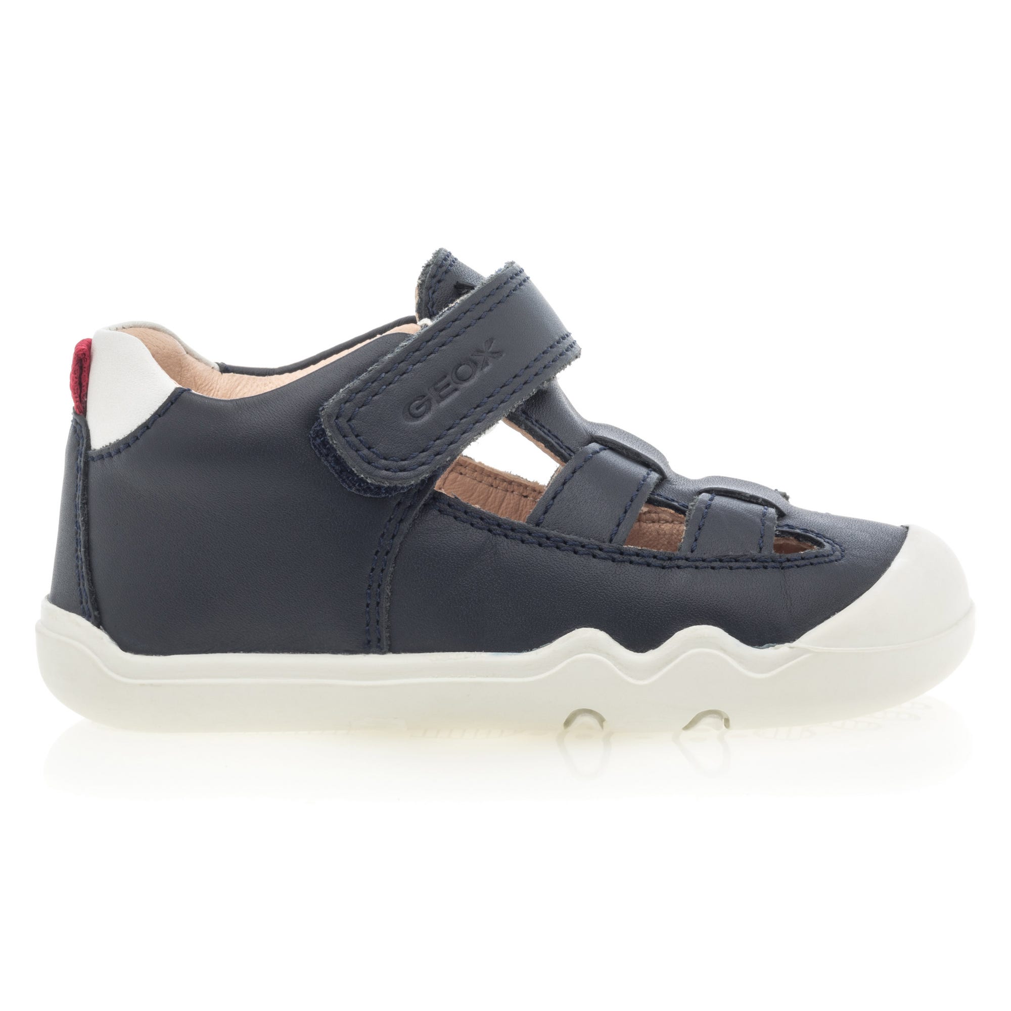 Babies Garçon en cuir bleu marine