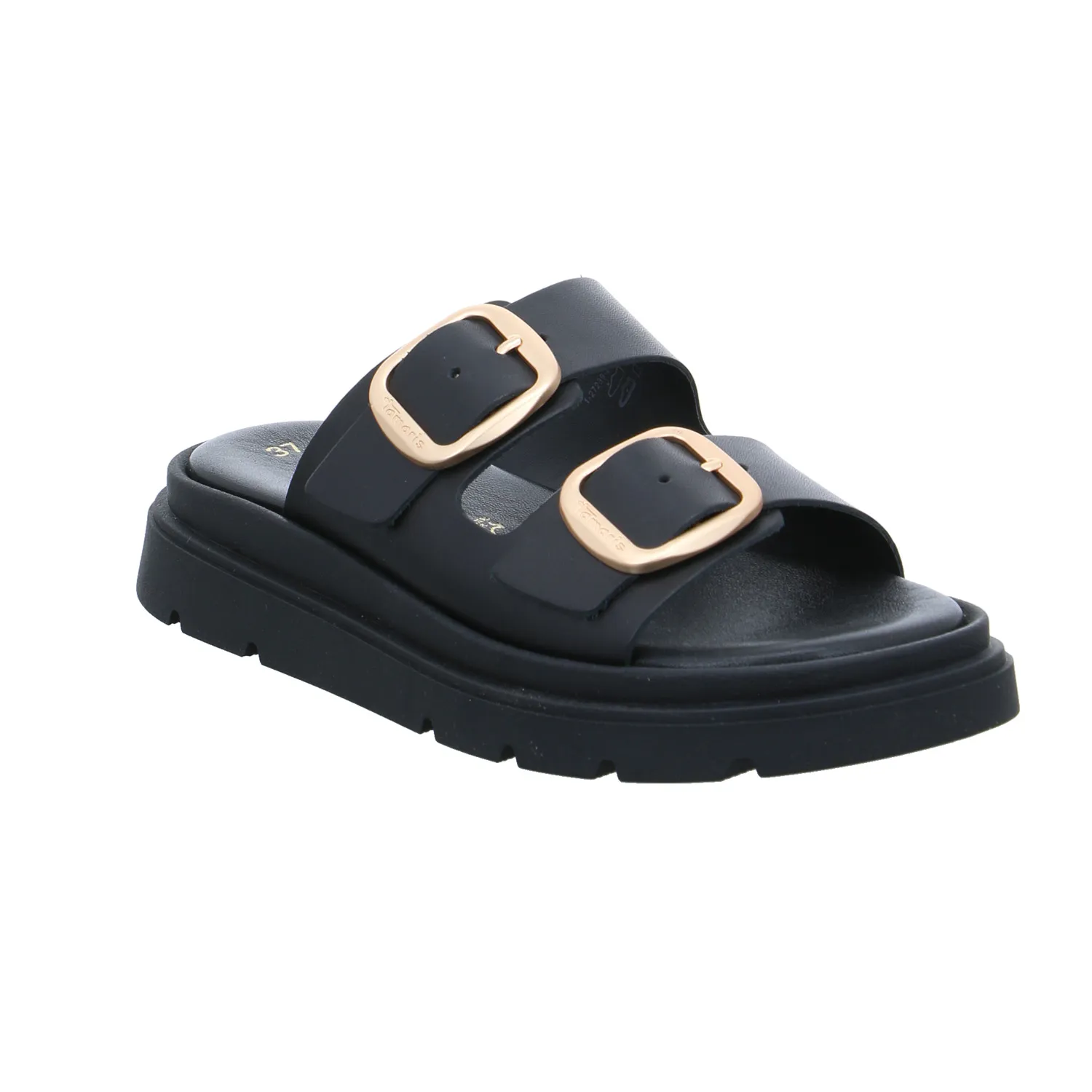 TAMARIS Pantolette Schwarz Leder
