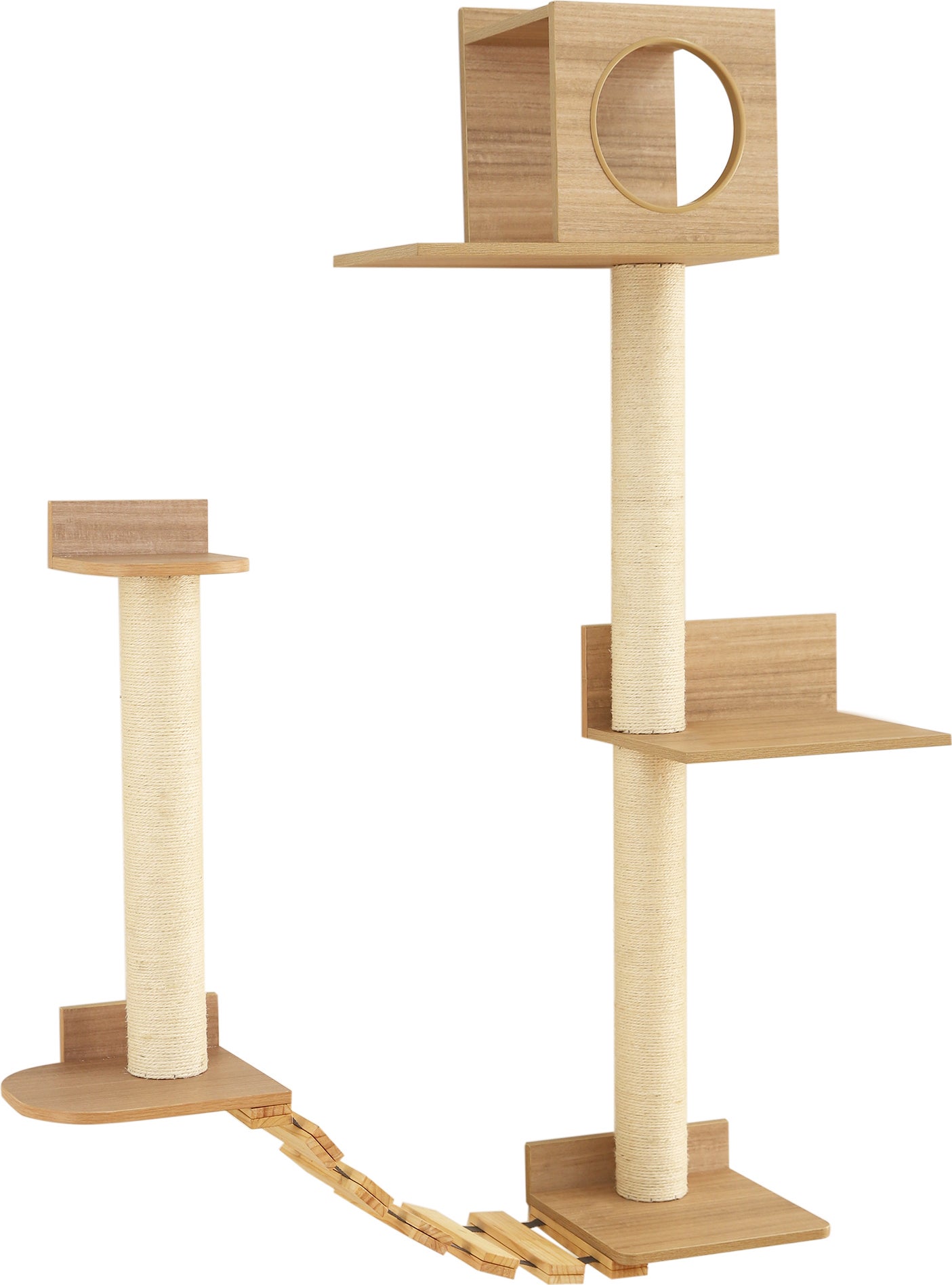 Intratuin krabwand set XL naturel 5-delig
