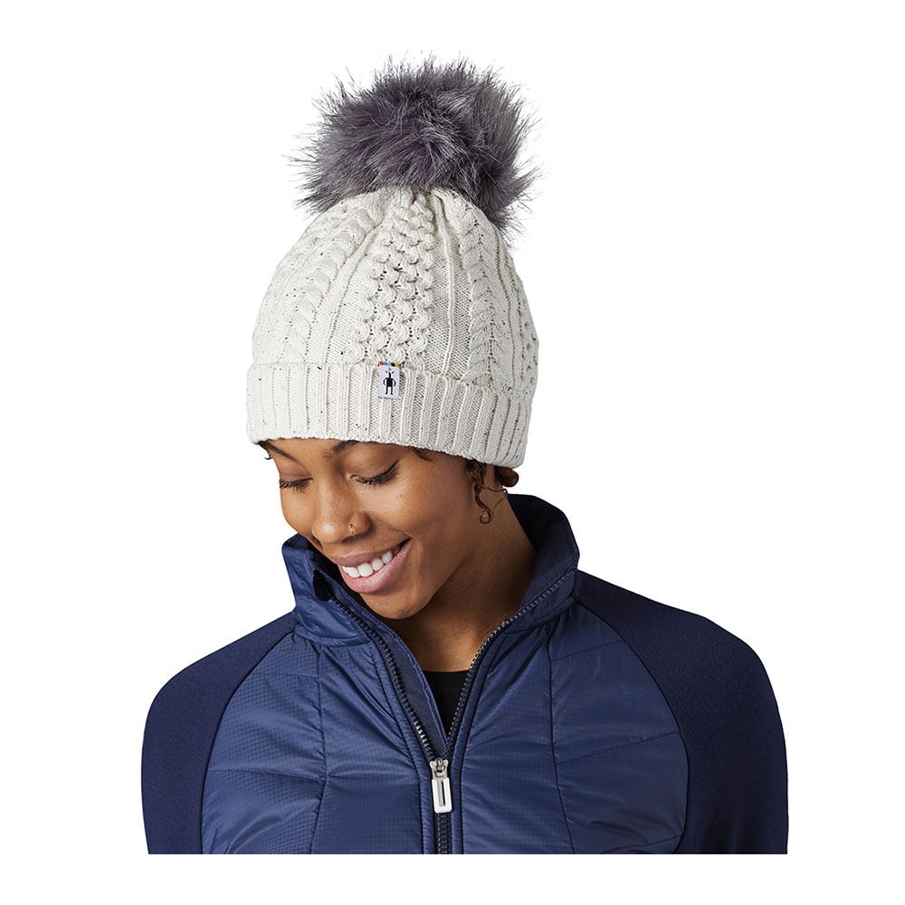 Smartwool LODGE GIRL - Bonnet natural donegal