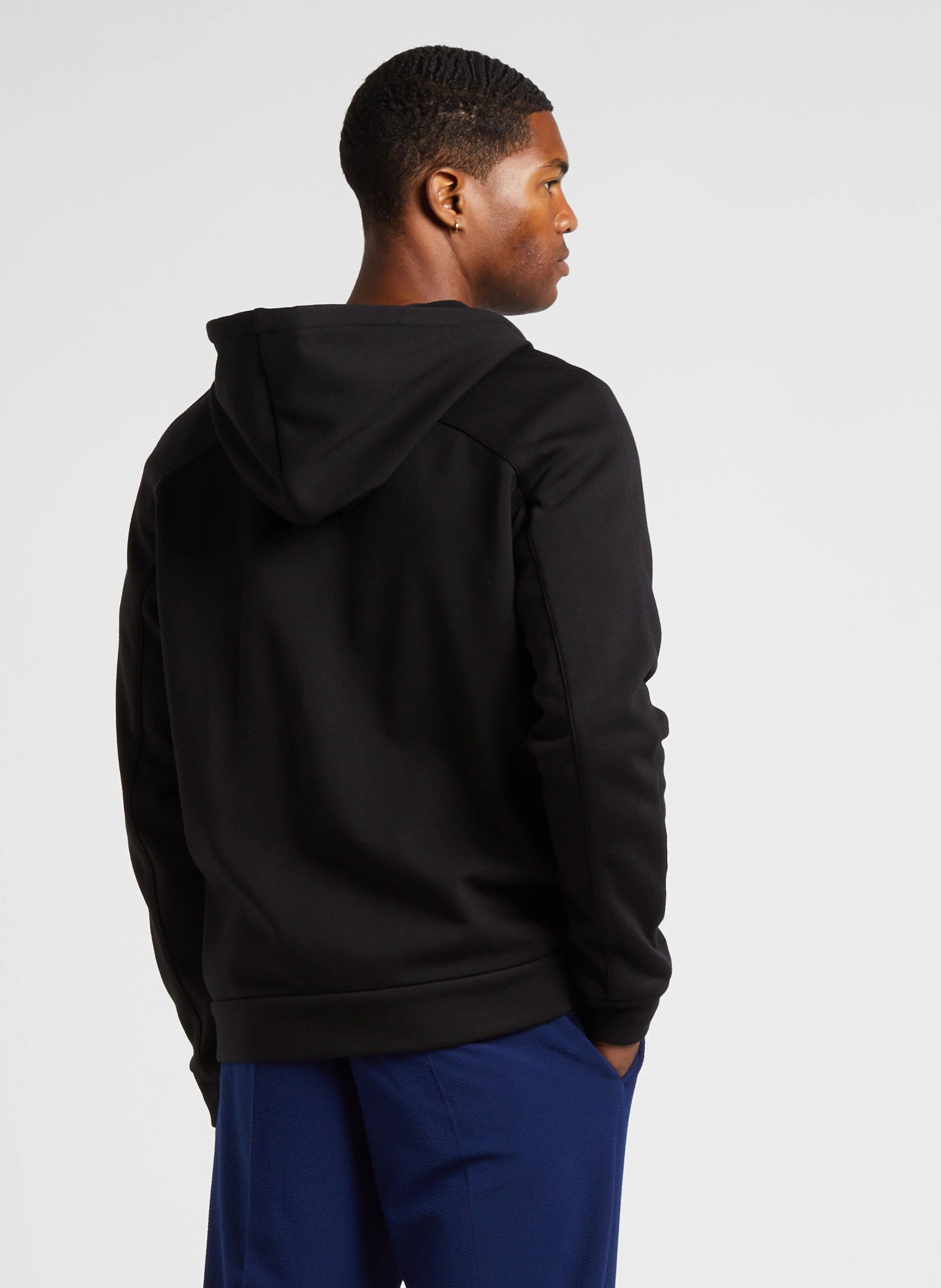 Gilet zippé à capuche| Noir