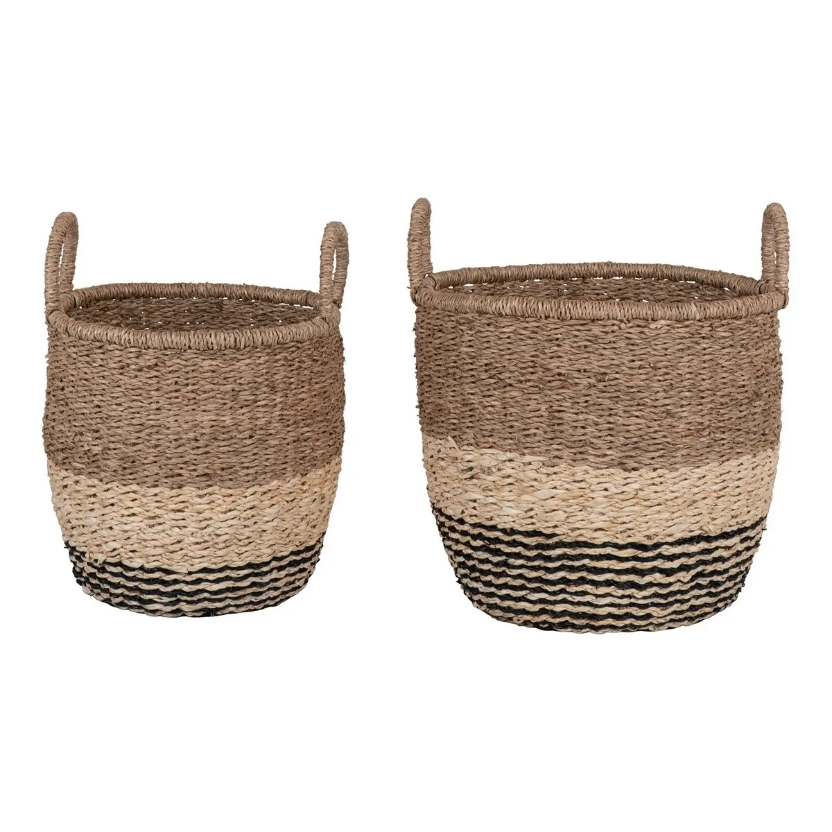 EPIKASA Paniers Décoratifs Lima - 33x33x31 cm - Marron