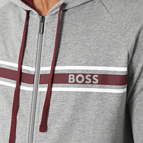 Veste Zippée Capuche Authentic 50473428 Gris Chiné