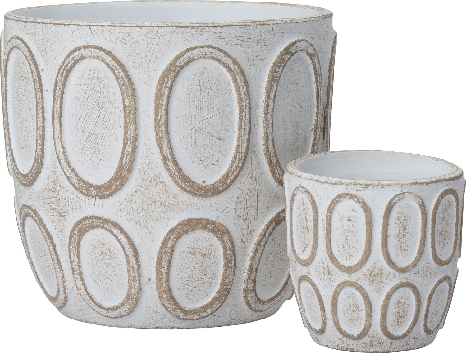Intratuin pot Morris wit D 13,5 x H 12,5 cm