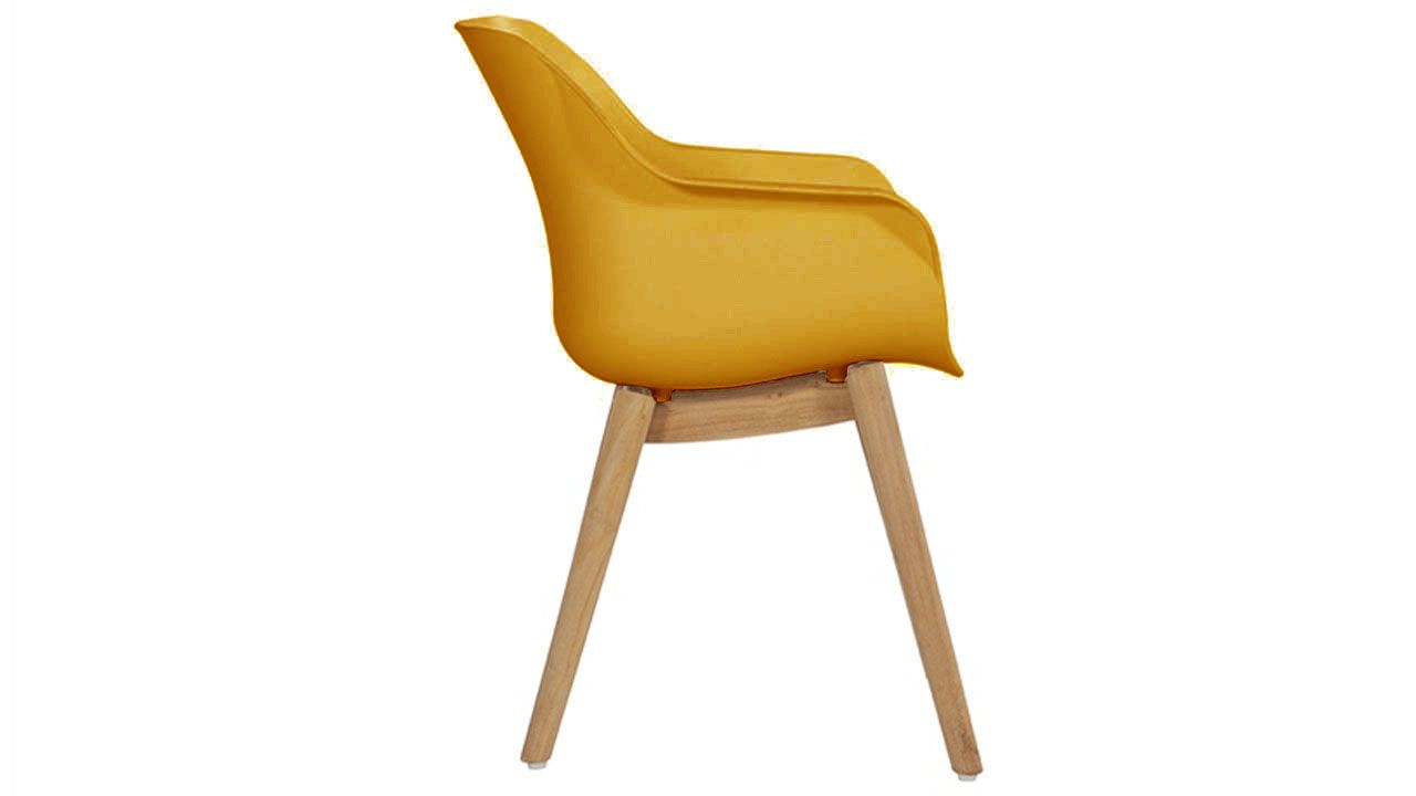 Tuinstoel Curry Yellow 11.688.272 Sophie Teak B62 x D59 x H84 cm