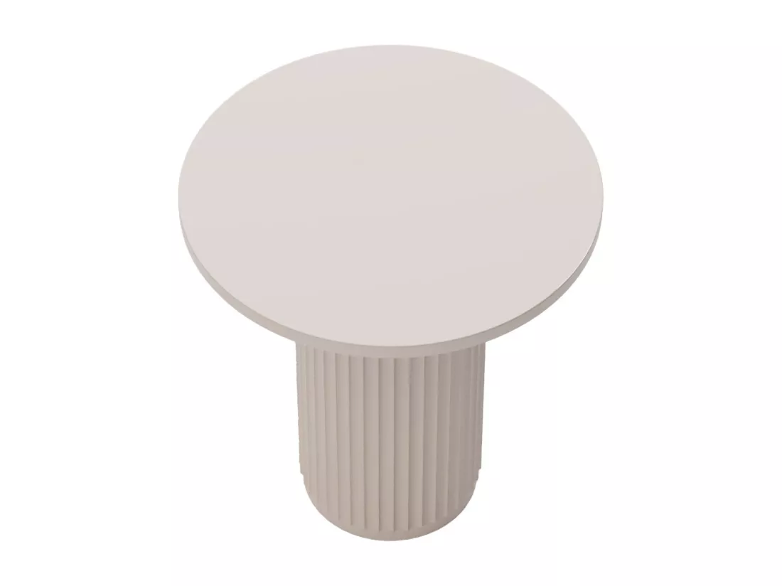 PIVOINE - Table d'appoint ronde cannelée