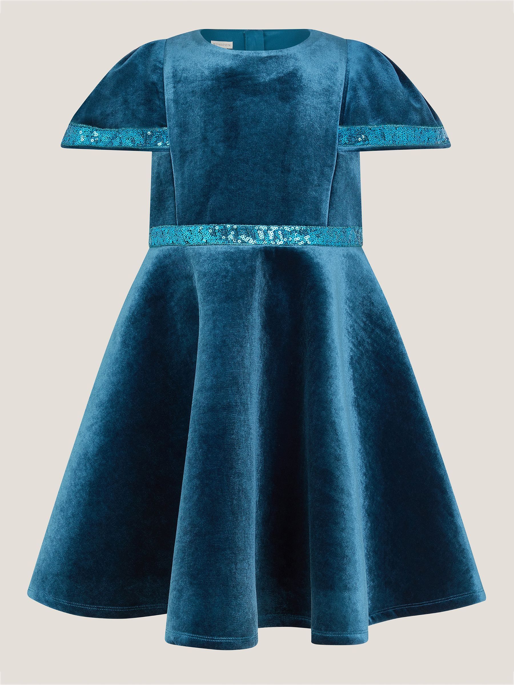 Monsoon Viola Sequin Velvet Party Dress