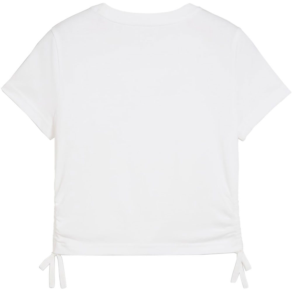 Puma ESS Metallic Knotted Tee Mädchen puma white