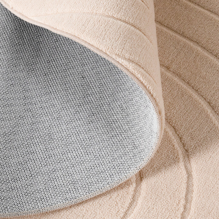 Rond Scandinavisch vloerkleed - Charm Arches Beige