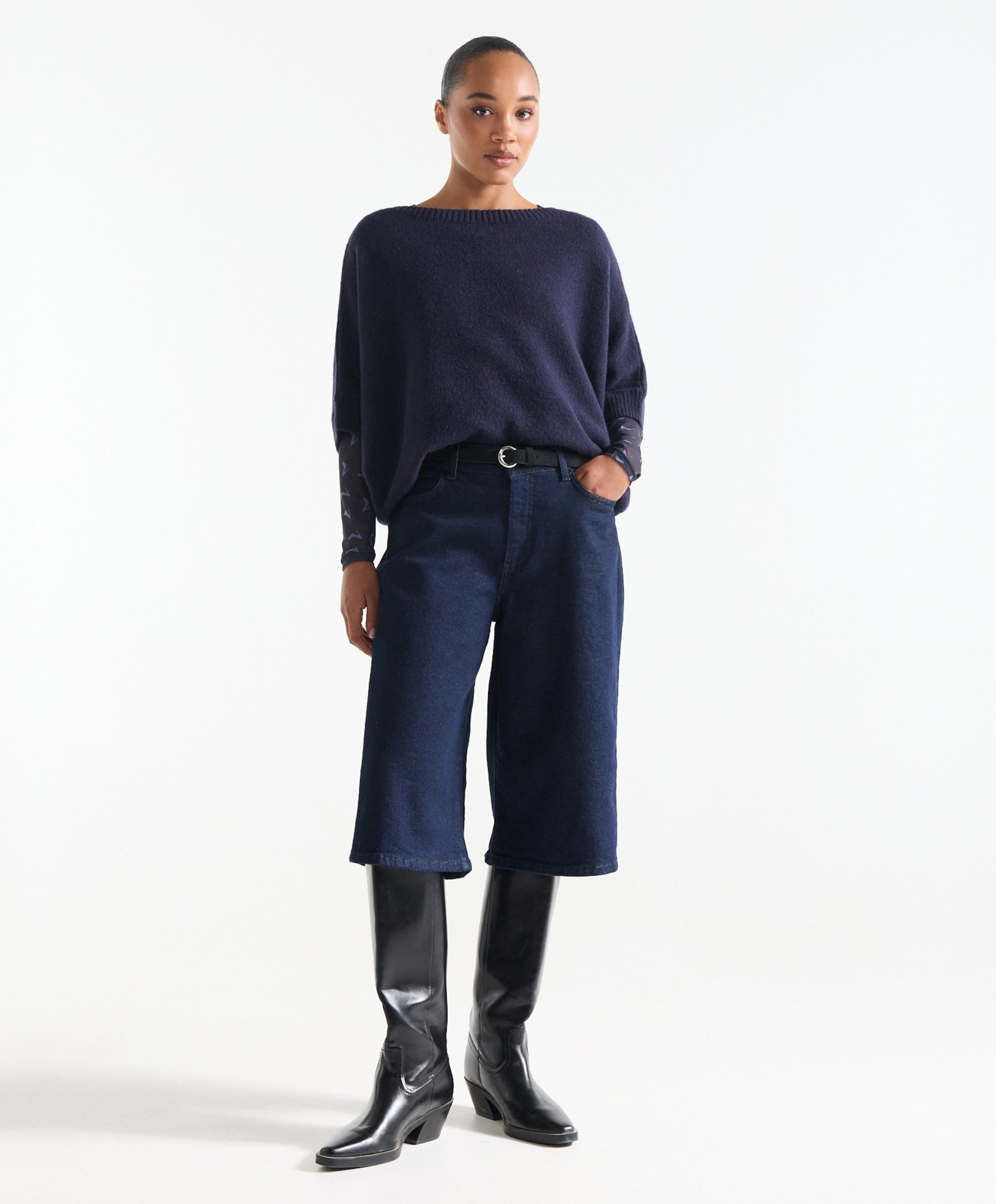 JANSEN Amsterdam Dames trui blauw
