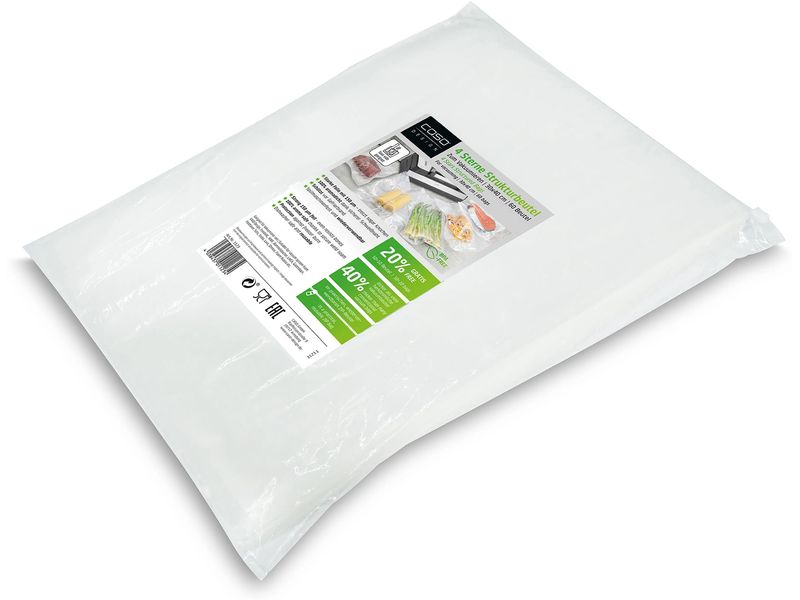 Caso Vakuumierbeutel 4 Sterne 30 x 40 cm, 60 Stück Strukturbeutel