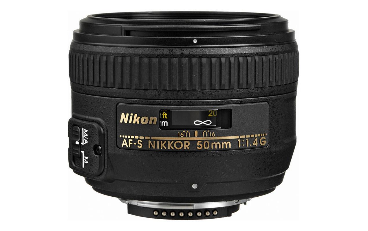 Festbrennweite AF-S 50mm F/1.4G – Nikon F<br>Lichtstarkes Objektiv