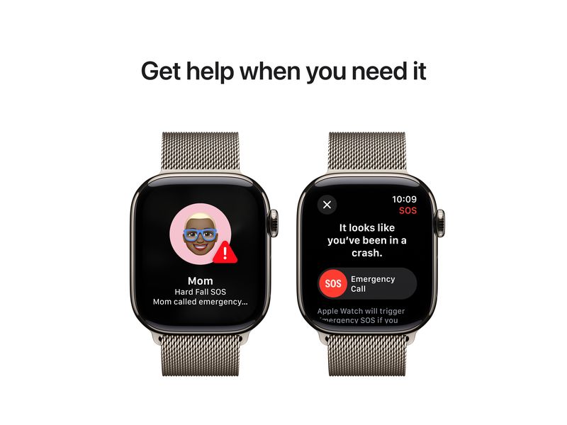 Apple Watch Series 10 42 mm LTE Natural Titanium Loop Milan Eine glatte Zehn
