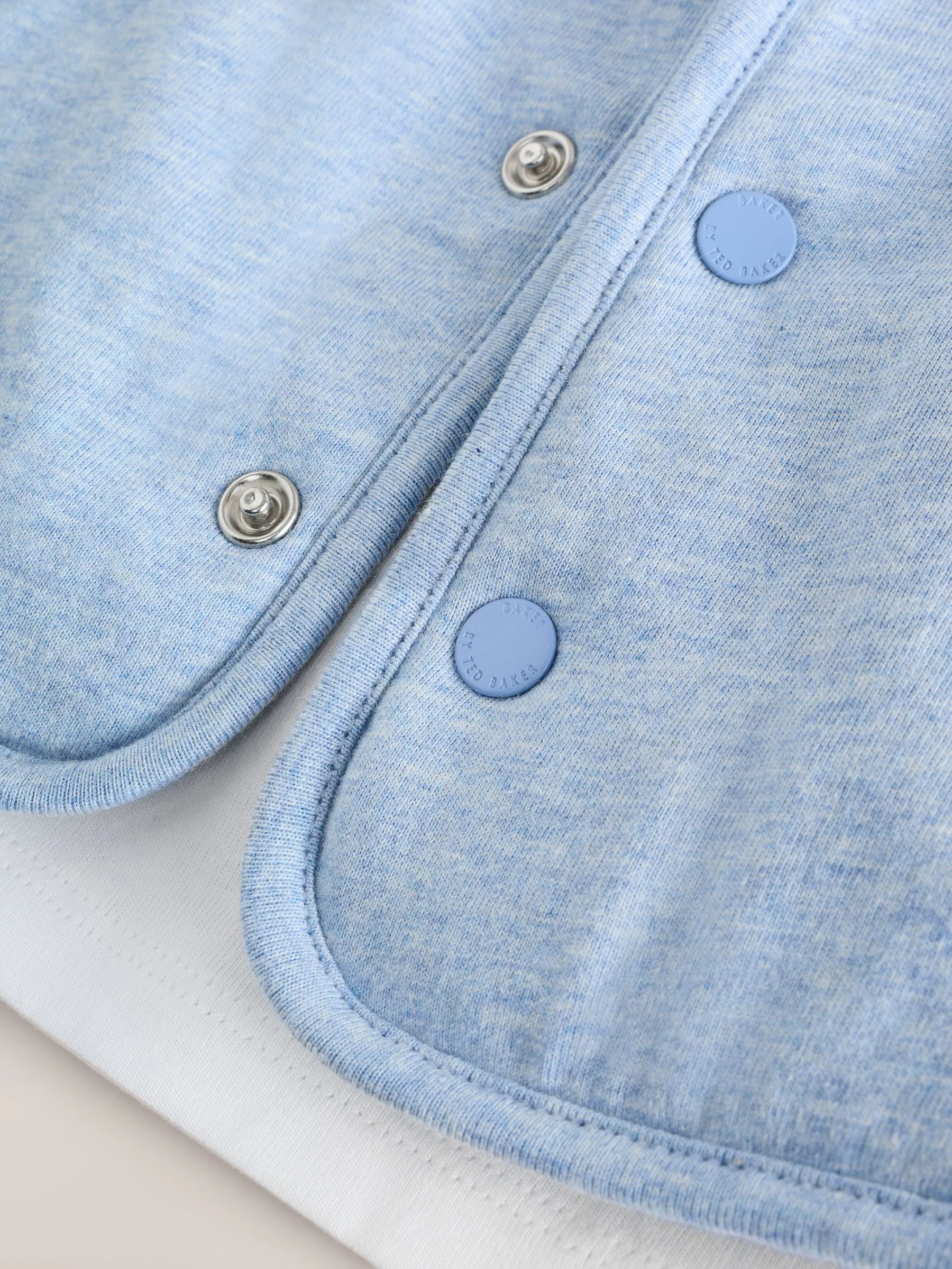 Blauw - Baker by Ted Baker Quilted Jacket T-Shirt and Trousers 3 Piece Set
