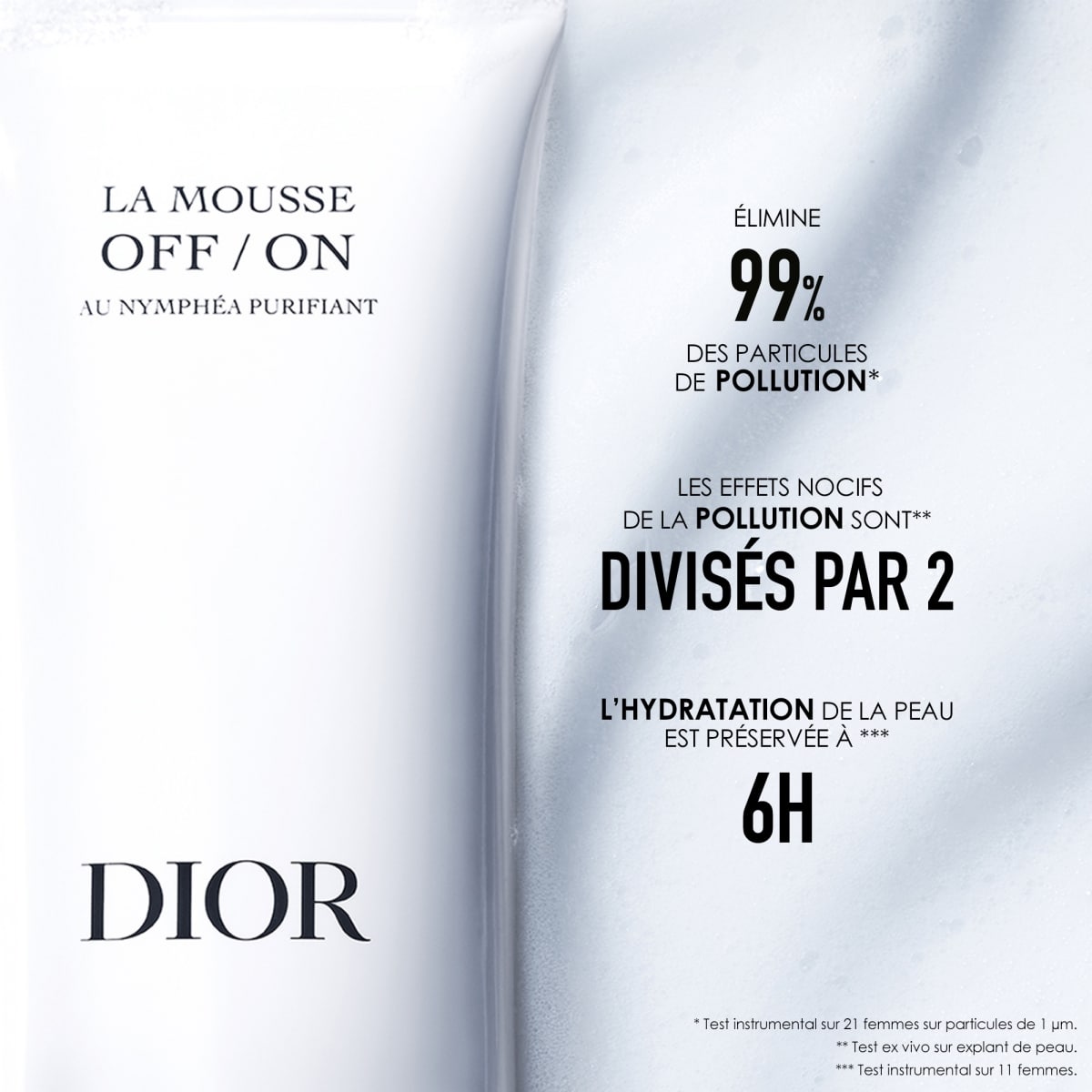 DIOR Le Démaquillage au Nymphéa La Mousse OFF/ON - Mousse Nettoyante Anti-Pollution Purifiante
