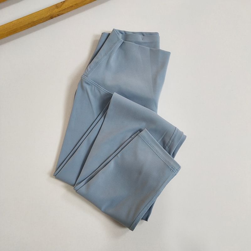 Runyz - Effen racerback sportbeha / legging met hoge taille
